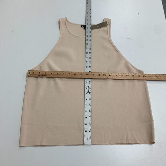 J Crew Sweater Tank Womens Plus 3X Palest Peach Supersculpt Racerback High Neck - Picture 9 of 16